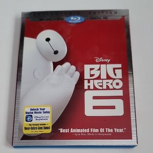 Disney Big Hero 6 Blu-ray with Red and White Cover